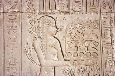 Intricate Wall Carvings, Temple of Hathor, Dendara, Egypt